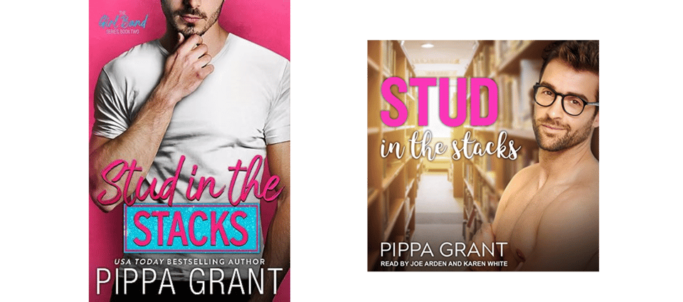 ebook and audiobook cover images for Stud in the stacks by Pippa Grant