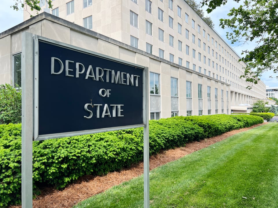 Exterior of the U.S. Department of State Harry S. Truman Building, Washington, D.C., May 2024.