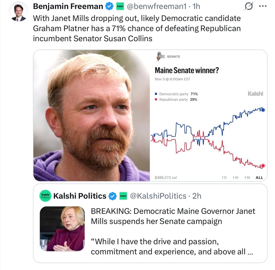 Graham Platner can replace Susan Collins