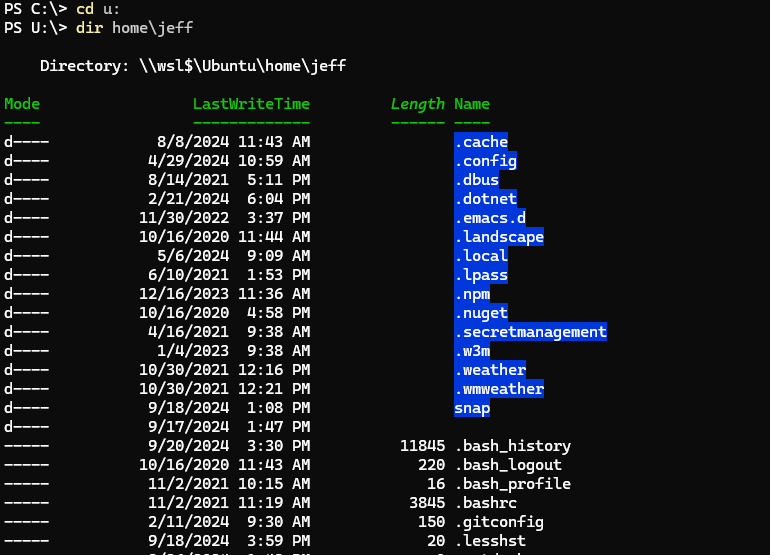 WSL Drive Mapping