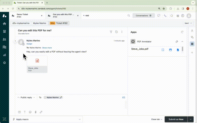 Demo of PDF Editor