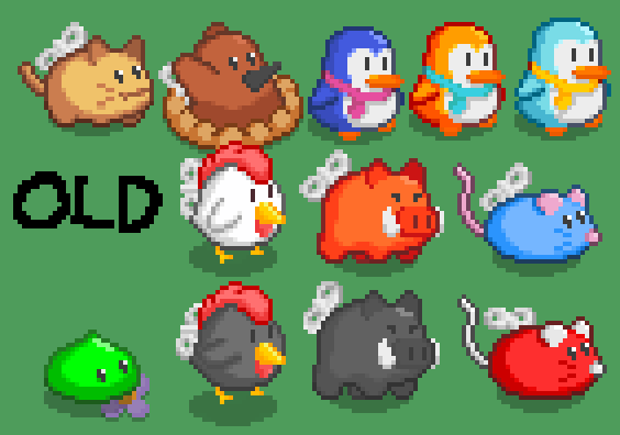 Old enemy sprite colors