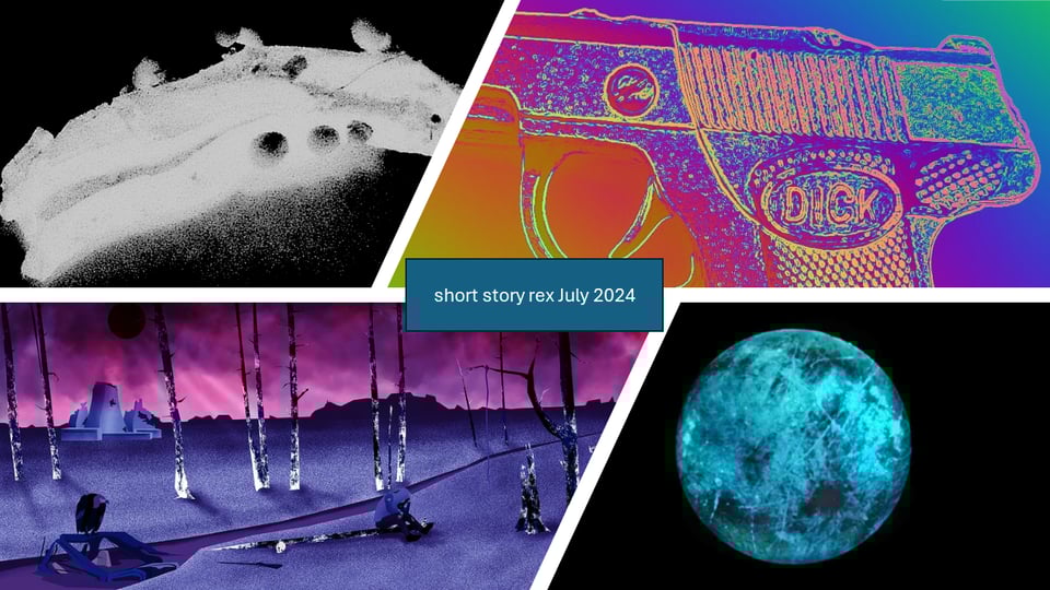 a collage of images from the ergot., Always Crashing, Vice Motherboard and Apocalypse Confidential websites, related to this month's stories