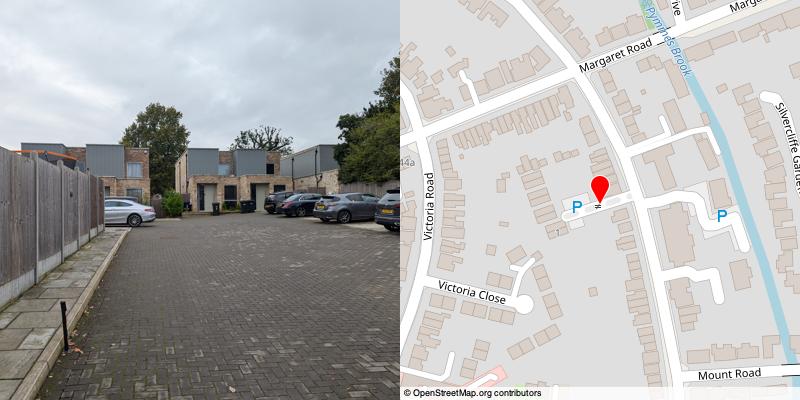 A picture and map of the mews