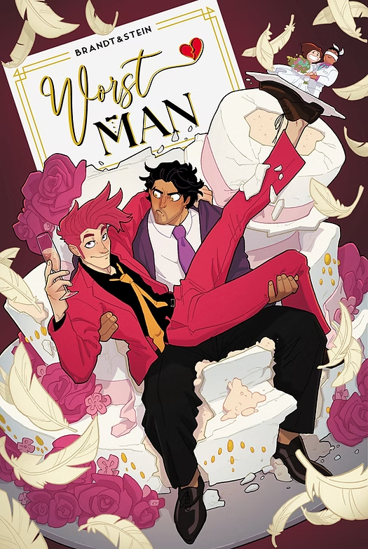 The cover to WORST MAN, drawn by Brandt&Stein.