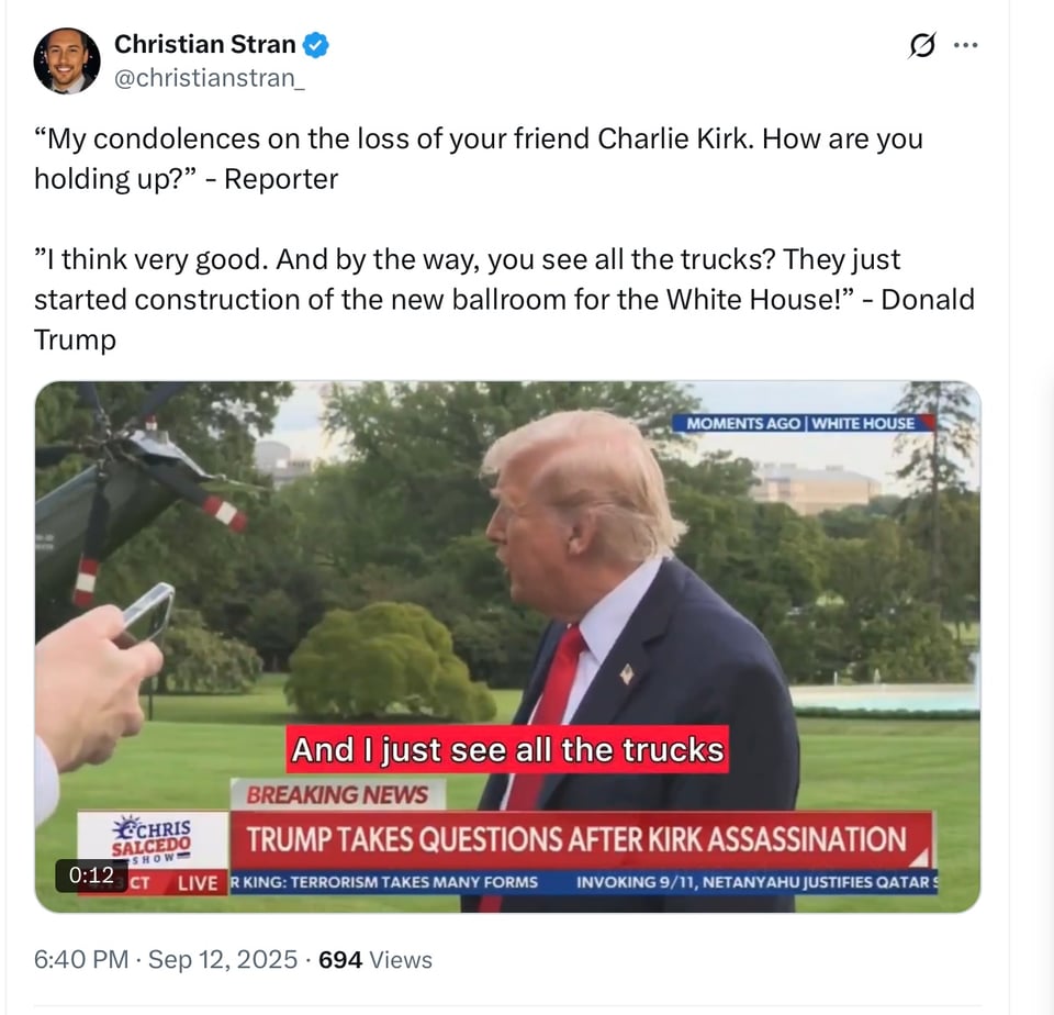 The narcissistic POTUS cares nothing about anyone.