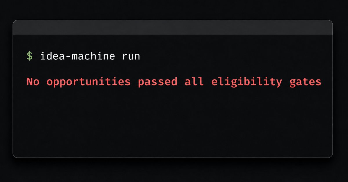 My Idea Machine Told Me No