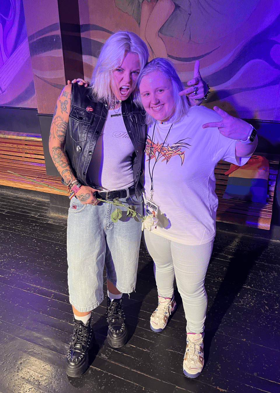 Selfie of me with Lauren Sanderson