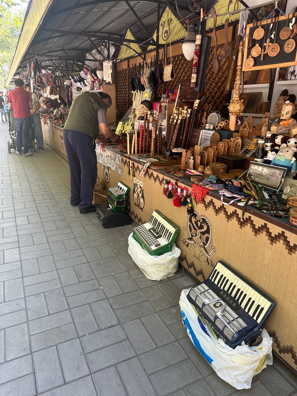 a market stall