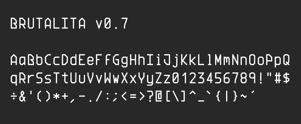 Alfabeto Brutalita