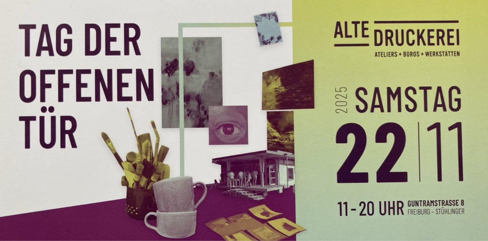 Flyer zum Tag der offenen Tür in der alten Gießerei