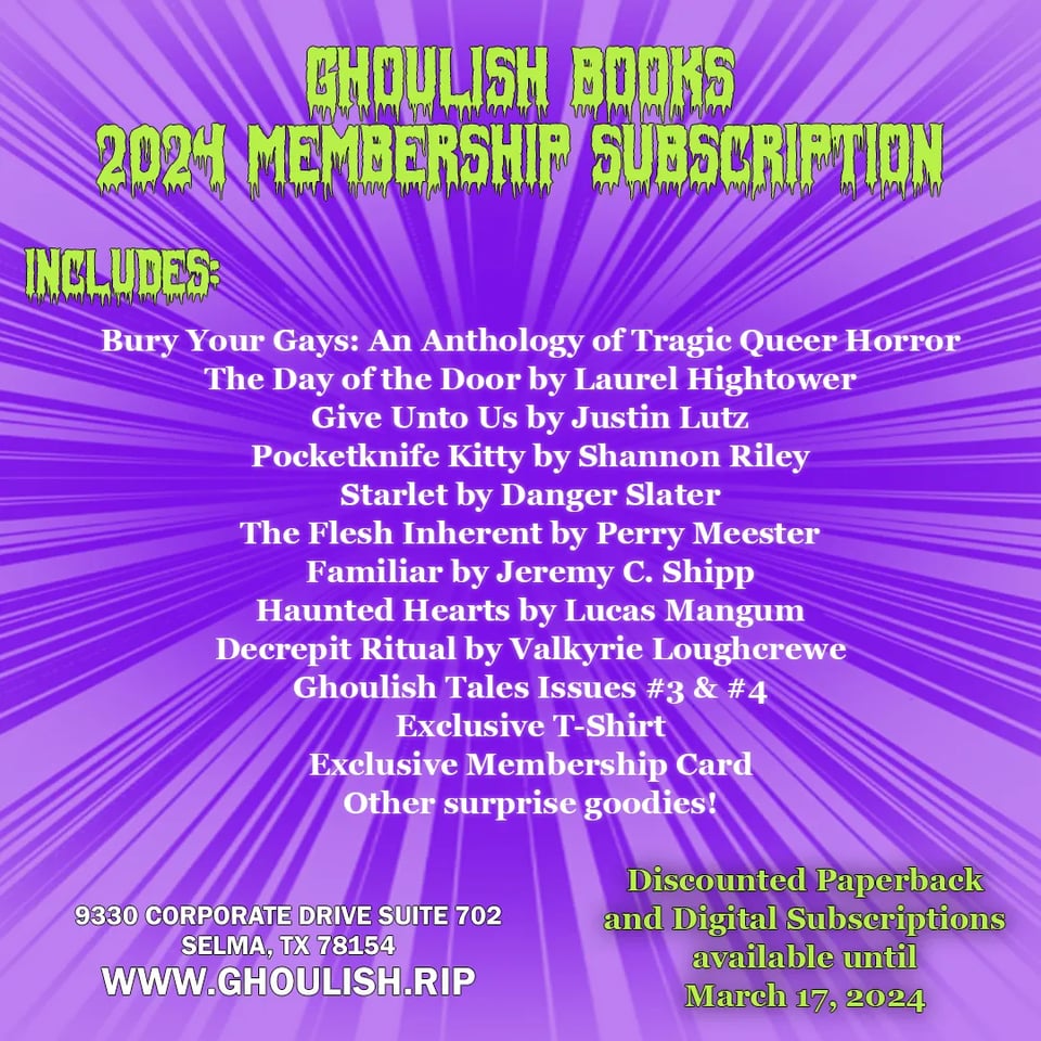 infographic listing every book included in the subscription (which are listed out below too)