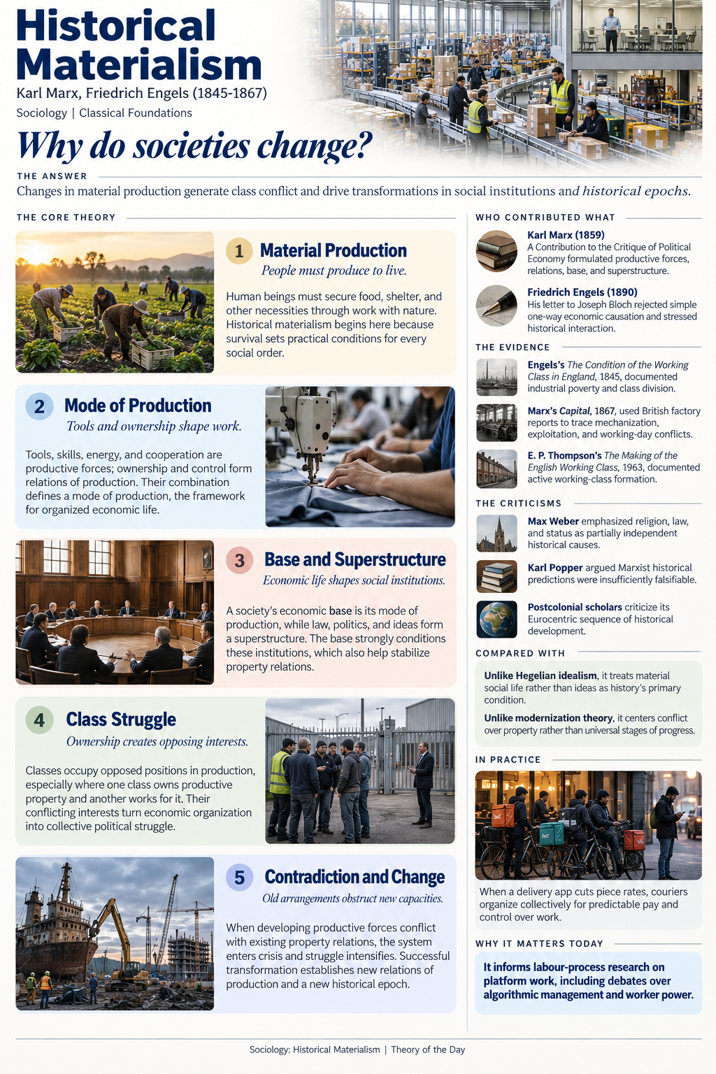 Infographic of: Historical Materialism