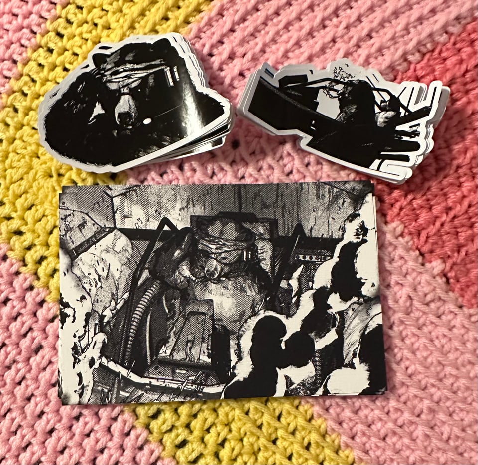 print and stickers for patrons