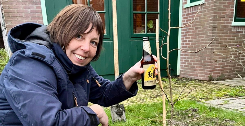 boom aangeplant ter nagedachtenis van Wil