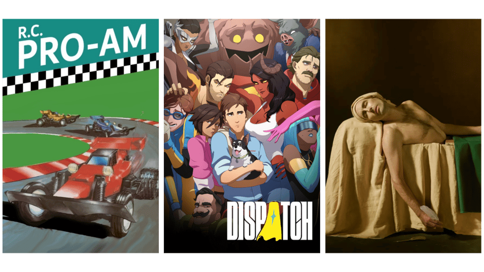 The cover of RC Pro Am, Dispatch, and an Andrew Bird album