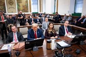 Trump in court where he will be named a felon 34 times