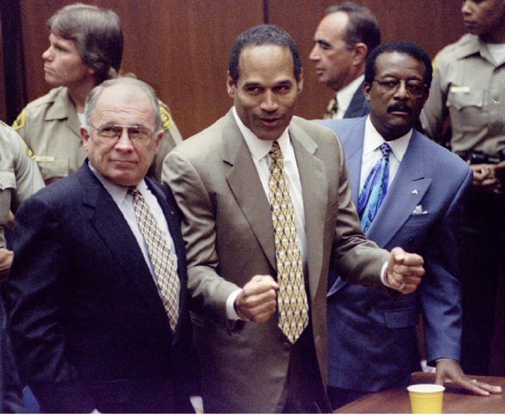O.J. Simpson Notified of Murders — archival photo