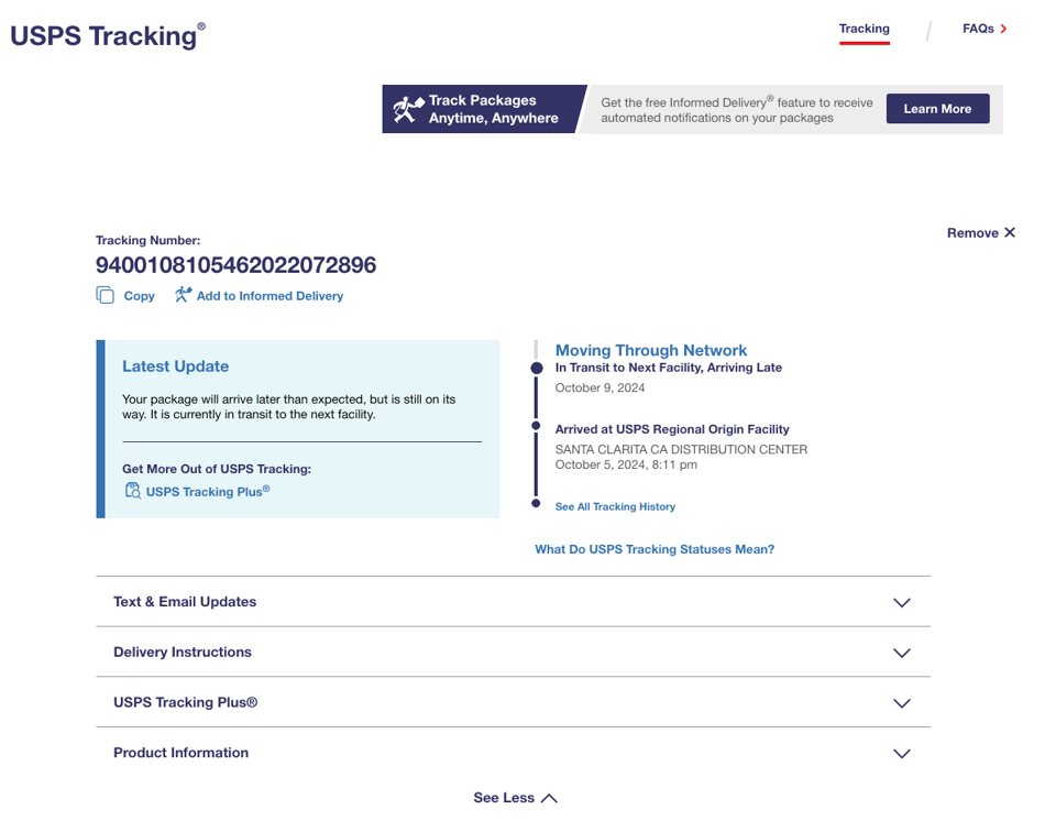 USPS tracking from hell