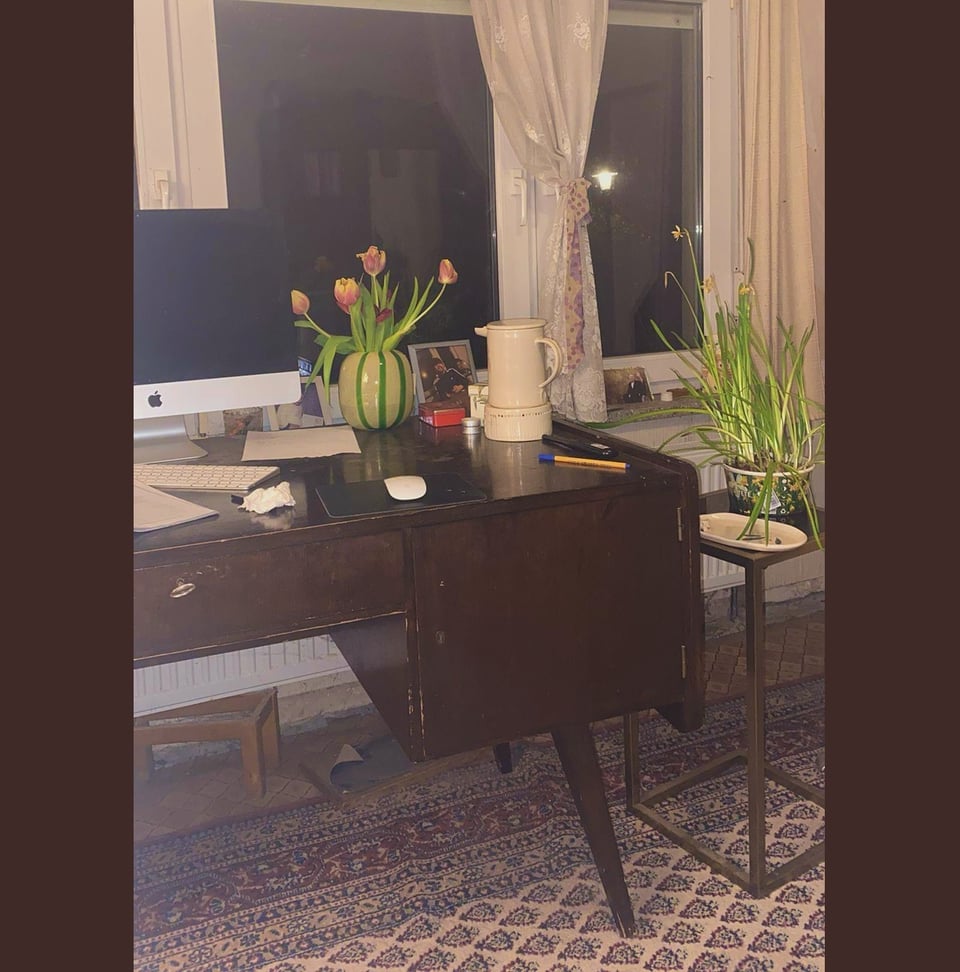 Der Arbeitsplatz von Khyana el Bitar