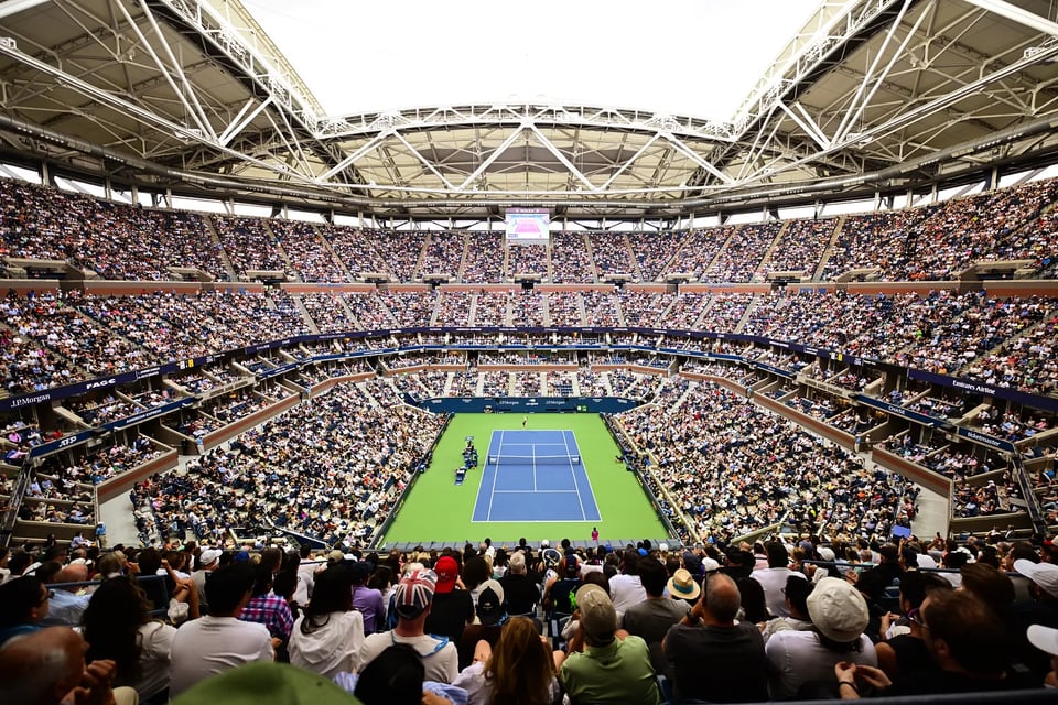Arthur Ashe stadium at the US Open