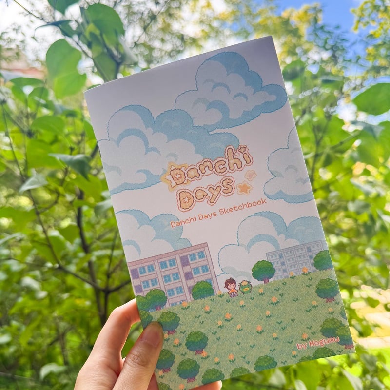 A picture of the danchi days sketchbook zine.