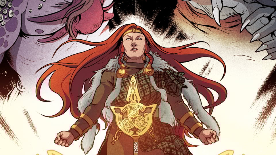 A section of the cover for Brigantia Vol. 2
