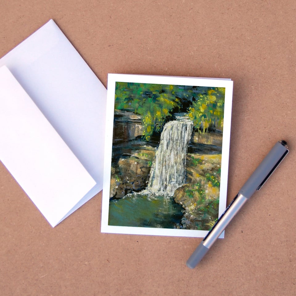 notecard of Minnehaha Falls