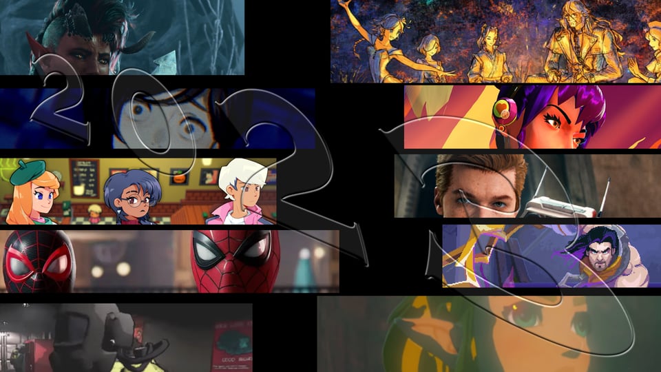 A collage of my favorite games of 2023