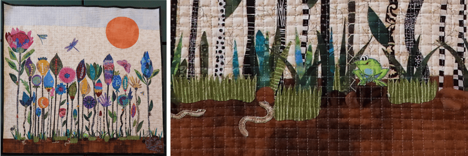 Summer Memories
Pieced and quilted by Becky Meyer, Rochester, MN
Patterns: Protea and Seed Pods by Laura Heine