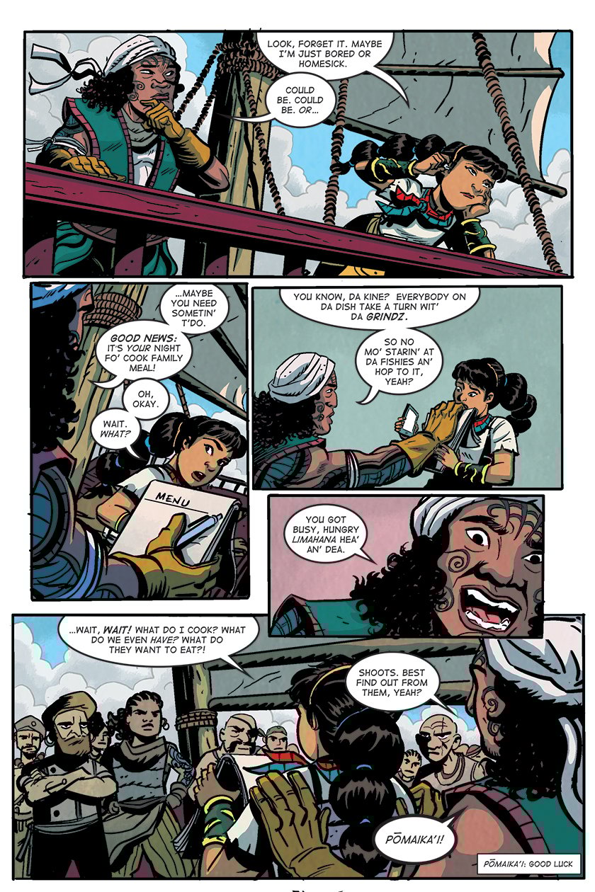 Page 3 of a new Savor comic by Kleid, Broglia and Reynoso