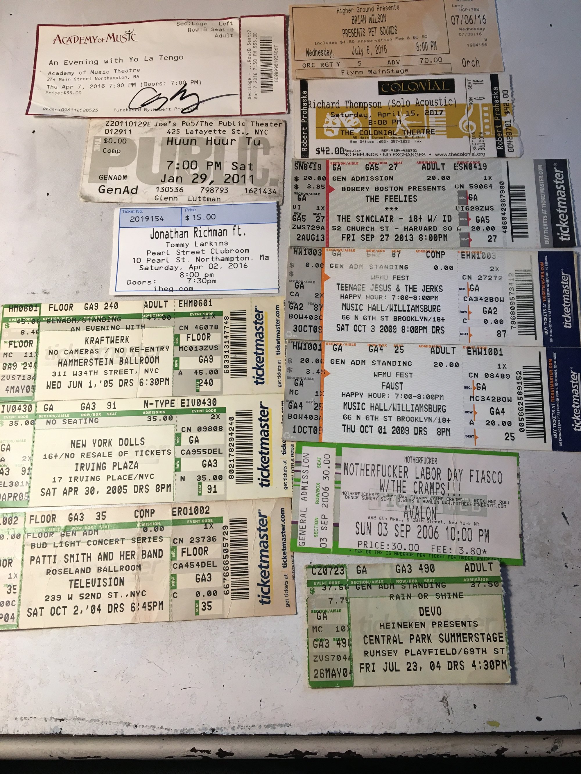 Wreck Your Own Adventure Newsletter 5-24-26: Old Shows and Ticket Stubs