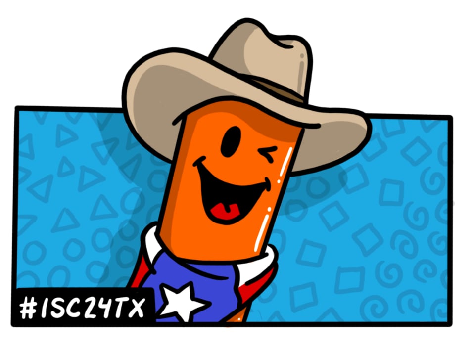 El Marco, the official mascot of the ISC24TX event!