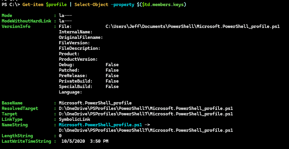 PS 7.5 FileInfo Extensions