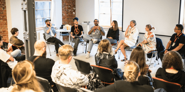 BLON industry programme discussion bringing together creators and audiences to exchange ideas and insights across animation, games and other creative fields.