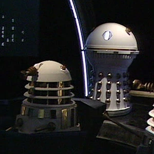 The EMPEROR DALEK, which is like a regular Dalek but with a big ball on top where there'd usually be the dome, and an even goofier voice.