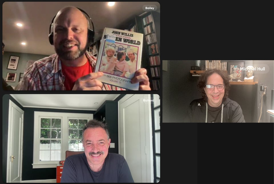 Guest Richard Shepard with hosts Jason Bailey and Mike Hull.
