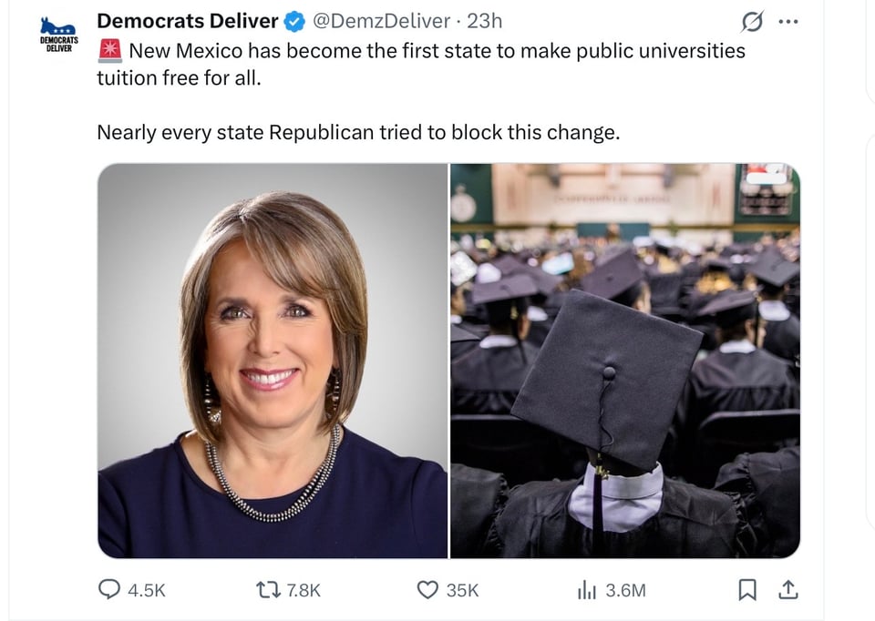 New Mexico’s Governor Michelle Lujan Grisham did this.