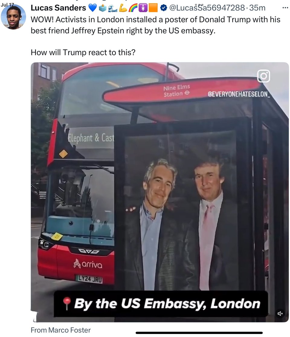 Outside the UK American embassy