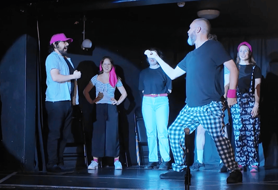 improvisers on the stage