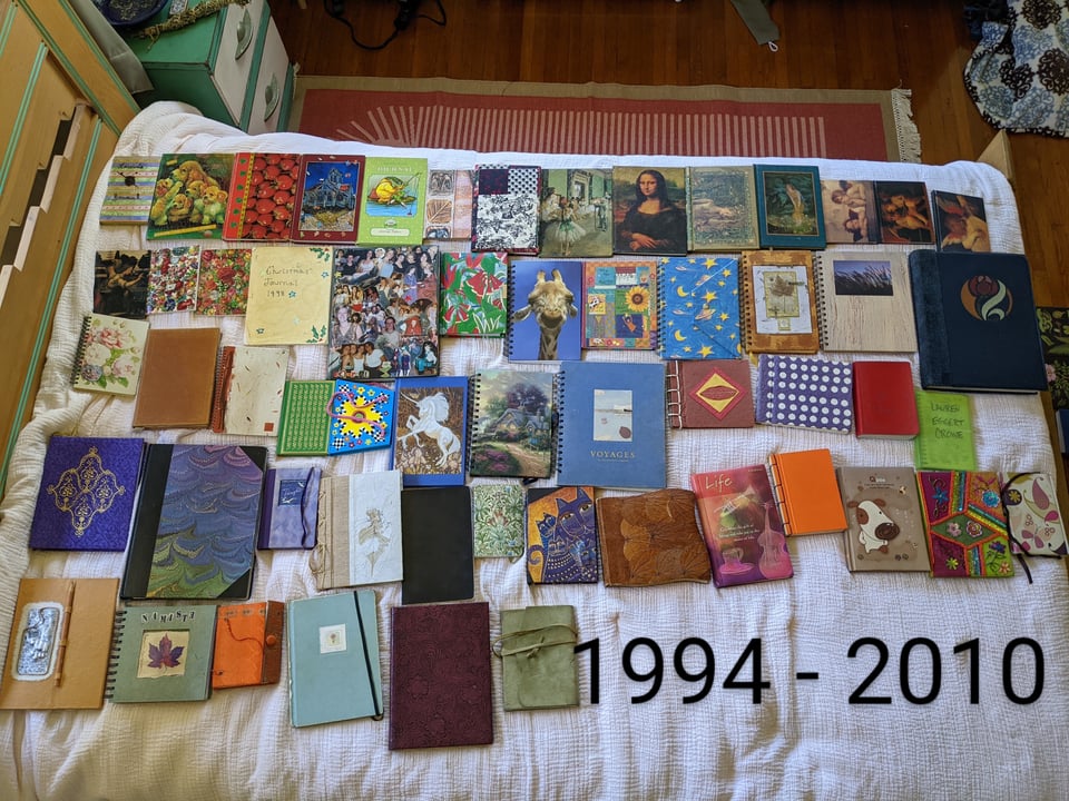 A collection of my journals, 1994-2010