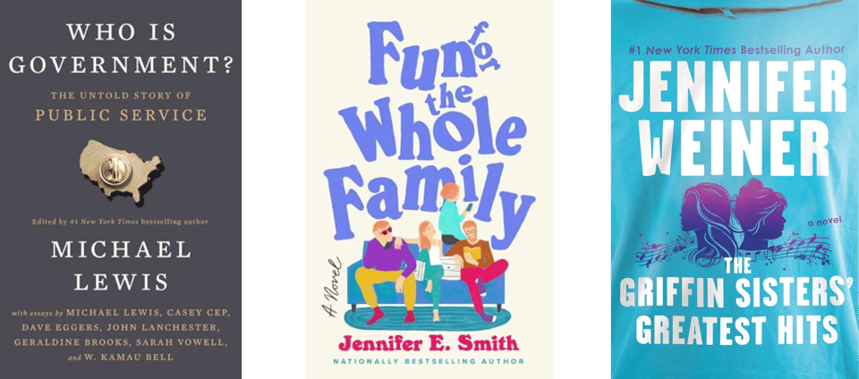 book covers for the three titles described below