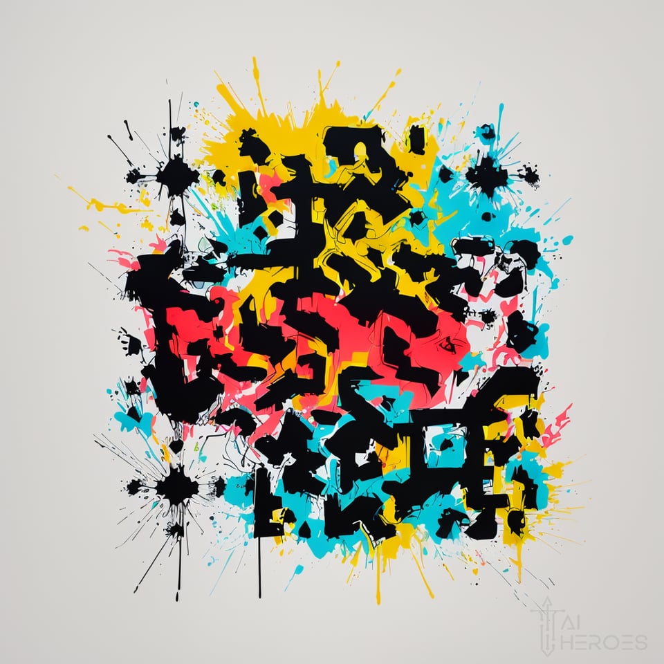 a colorful qr code on a white background