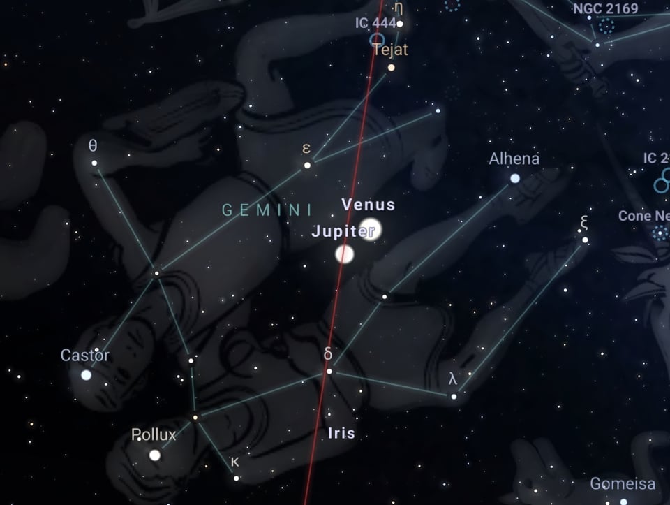 Conjunction of Venus and Jupiter