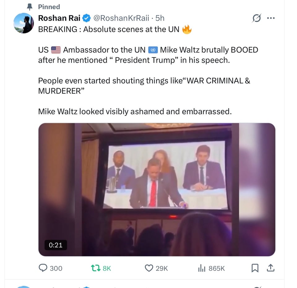 America is now isolated and booed