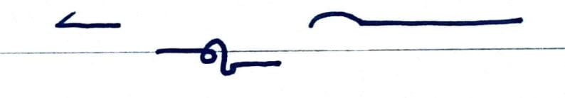 Teeline Shorthand for "it does not matter"