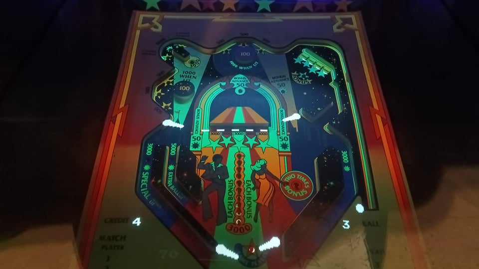 Picture of the arcade game Video Pinball.