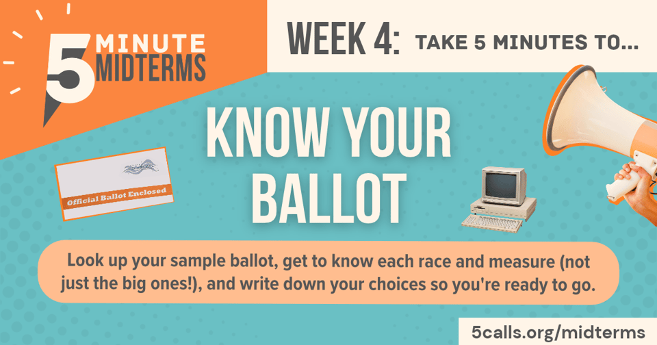 5 Minute Midterms week 4: Know your ballot