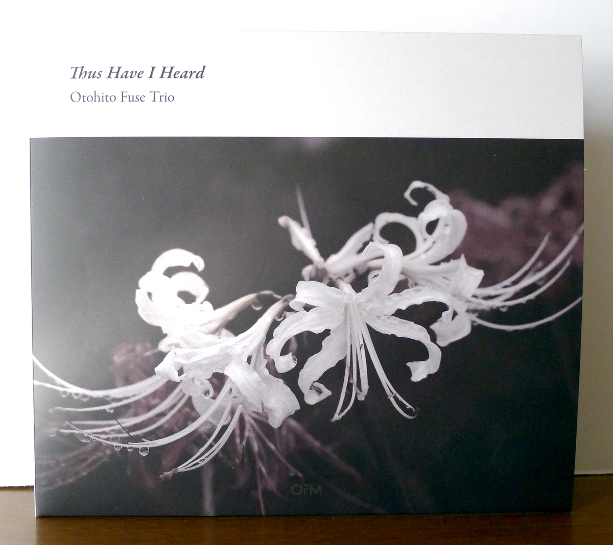 Front cover of CD “Thus Have I Heard” by Otohito Fuse Trio