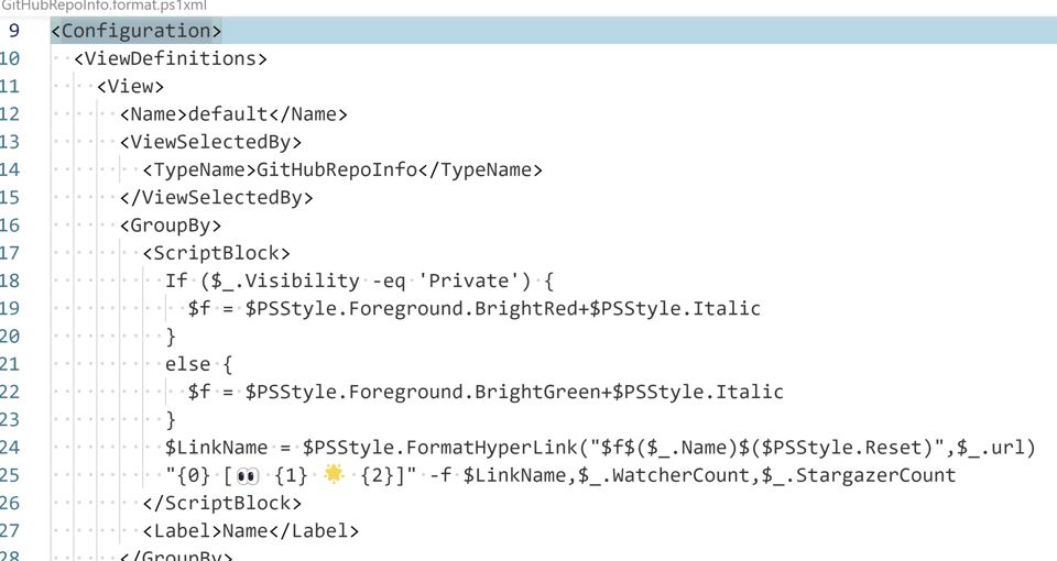 Format ps1xml